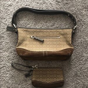Coach Purse and Wallet - Brown